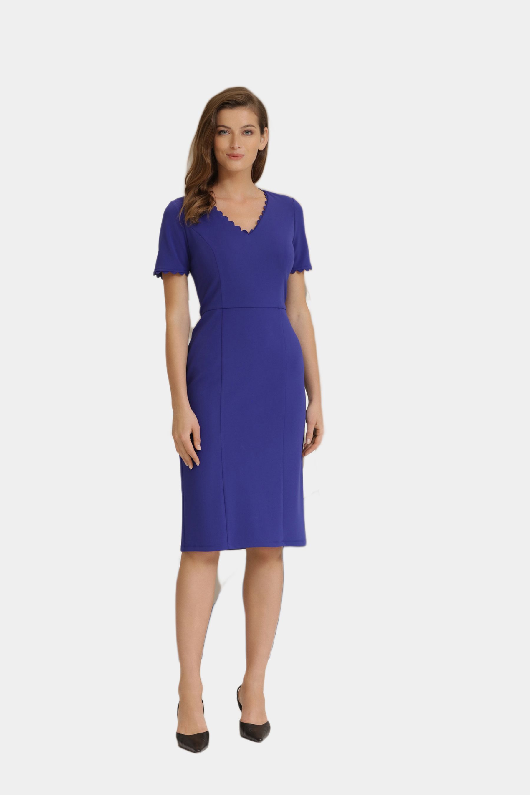 Short Sleeve Sheath Midi Dress sold by Lord & Taylor product image thumbnail 3