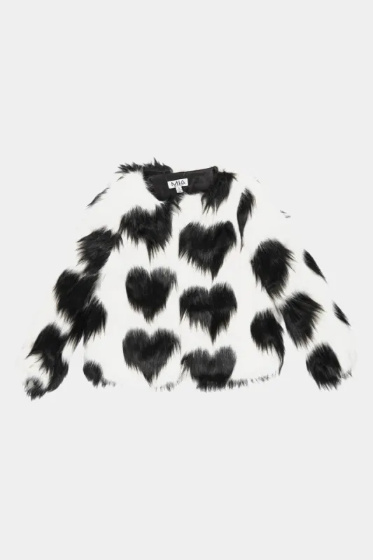 Girls Heart Fur Jacket sold by Lord & Taylor