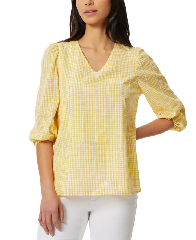 V-Neck Puff Sleeve Blouse sold by Lord & Taylor