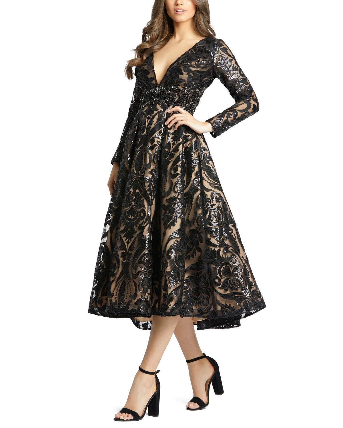 Sequin V-Neck Dress sold by Lord & Taylor