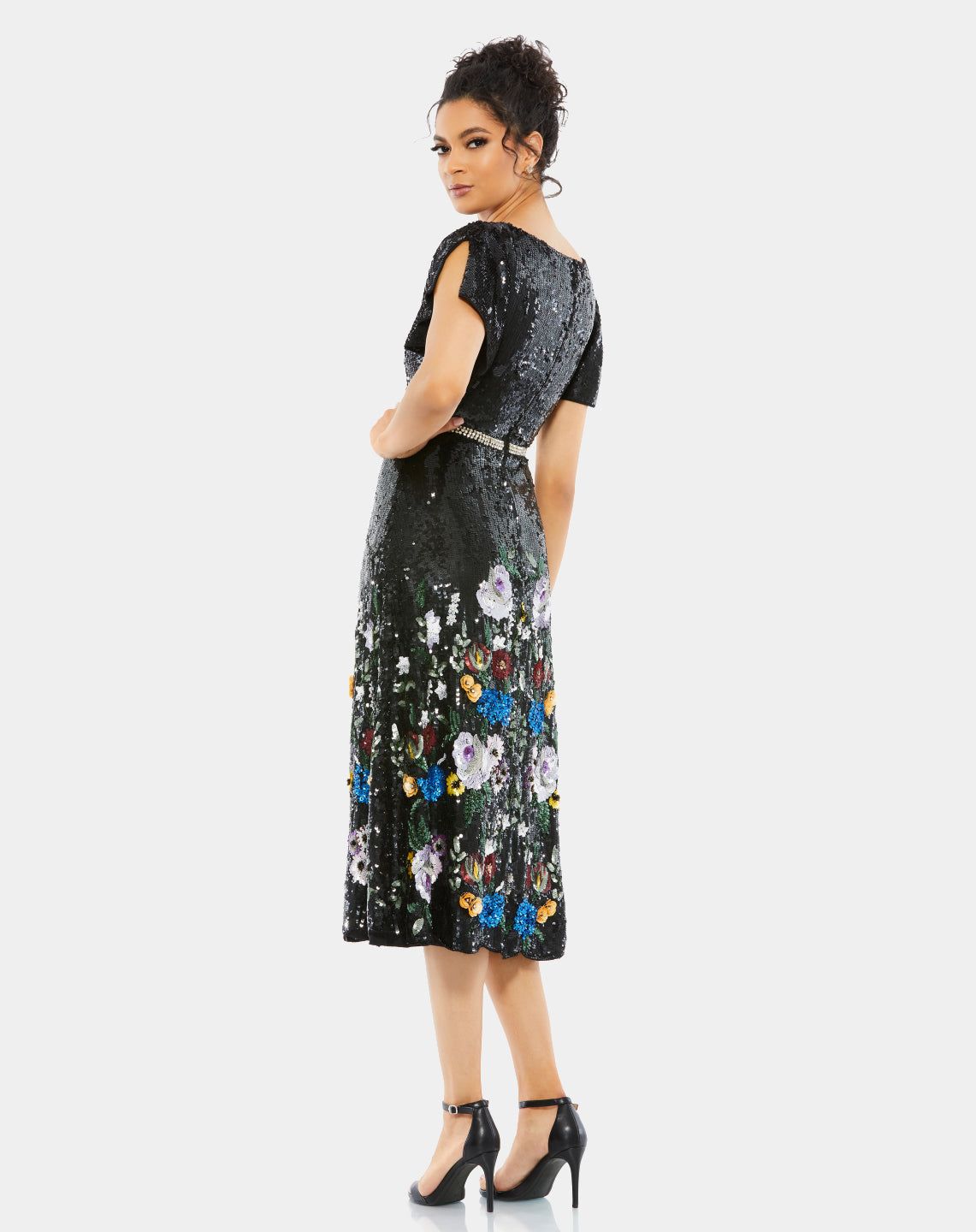 Embellished Flutter Sleeve Dress sold by Lord & Taylor product image thumbnail 4