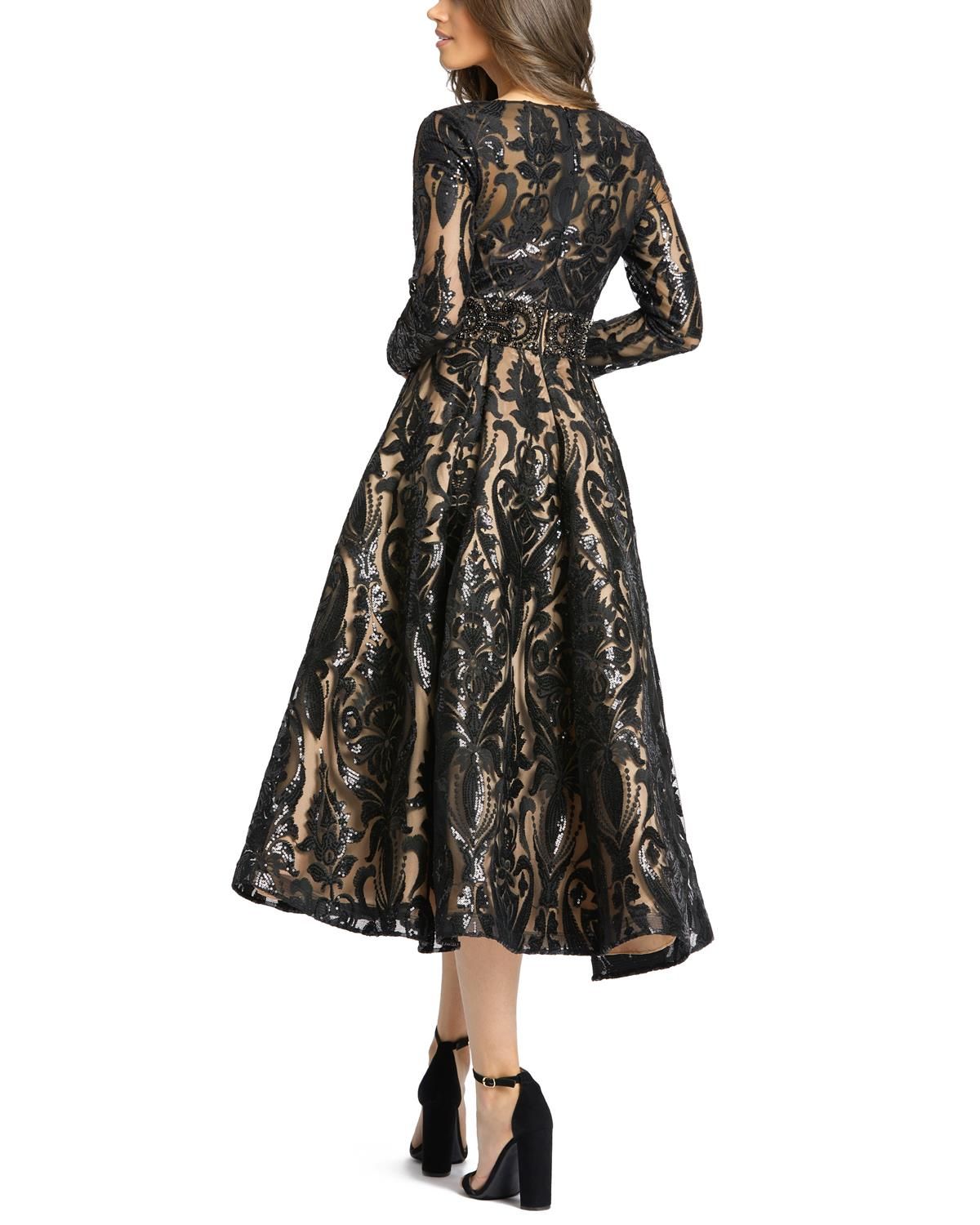 Sequin V-Neck Dress sold by Lord & Taylor product image thumbnail 3