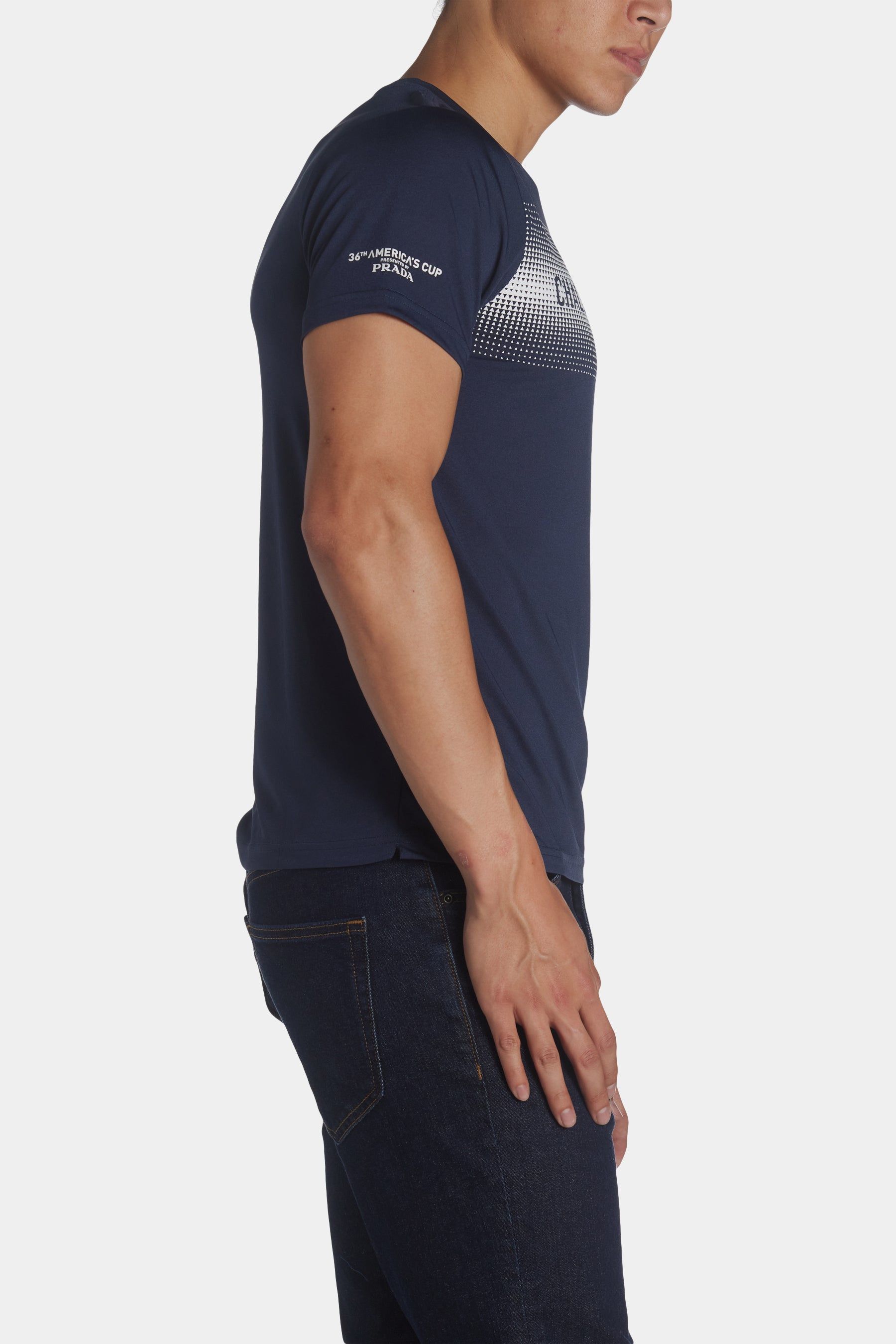 Prada X North Sails Crew Neck T-Shirt sold by Lord & Taylor product image thumbnail 4