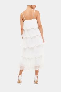 Pleated Tiered Midi Dress sold by Lord & Taylor