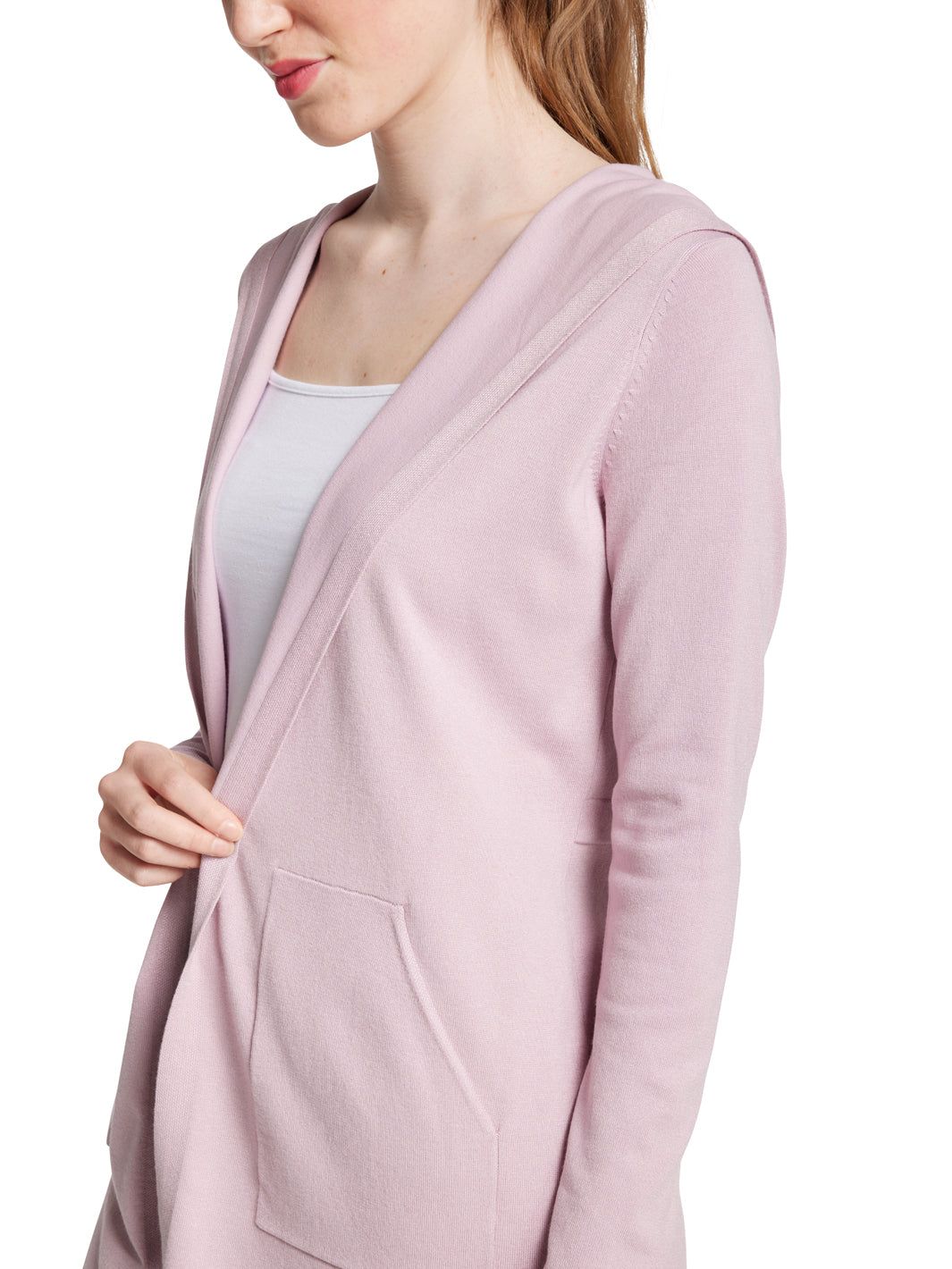 Hooded Open Cardigan sold by Lord & Taylor product image thumbnail 4