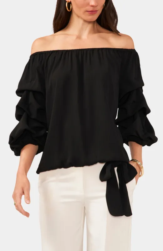 Off The Shoulder Bubble Sleeve Blouse sold by Lord & Taylor