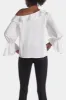 One Shoulder Blouse With Ruffle sold by Lord & Taylor