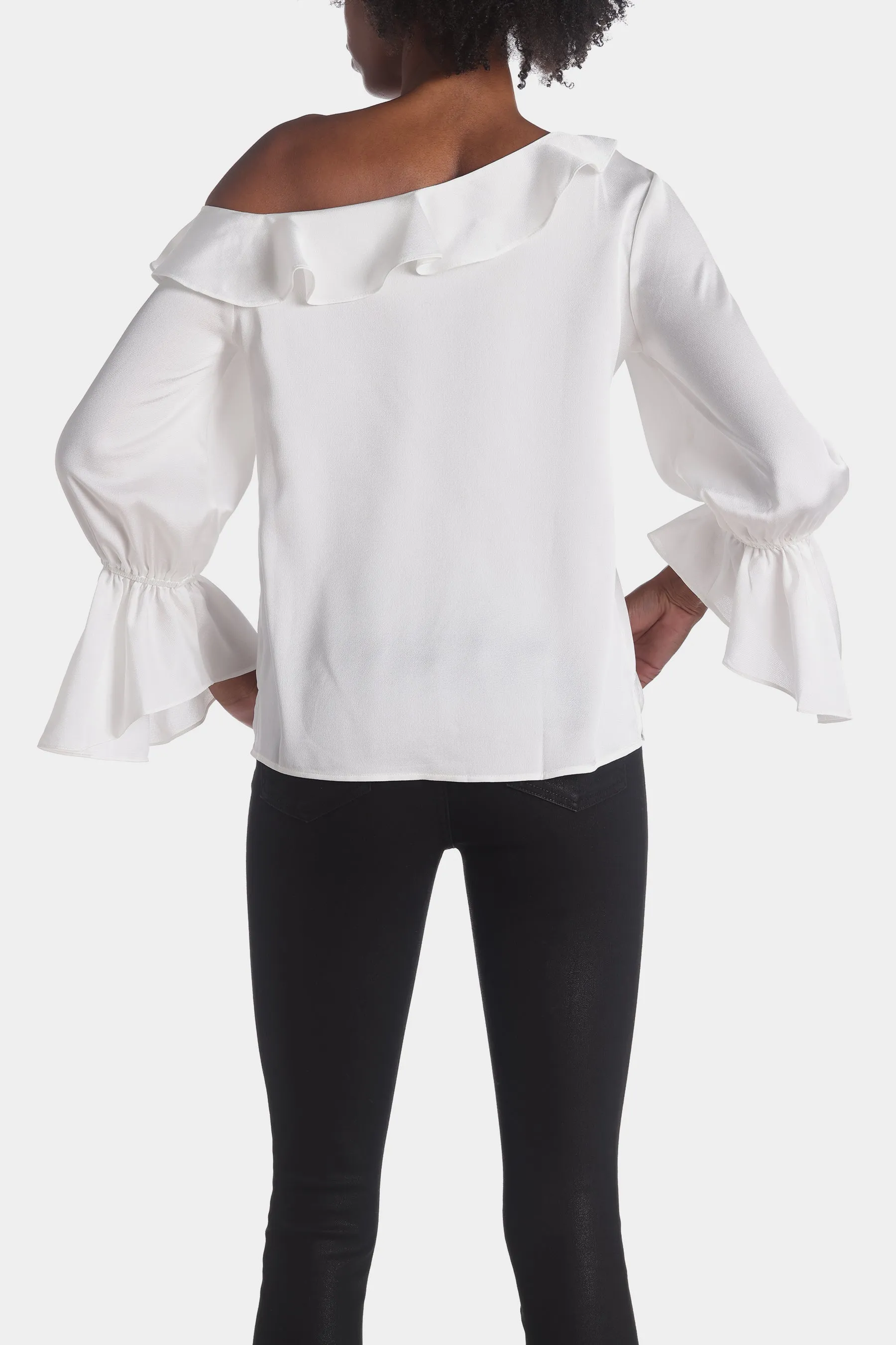 One Shoulder Blouse With Ruffle sold by Lord & Taylor product image thumbnail 2