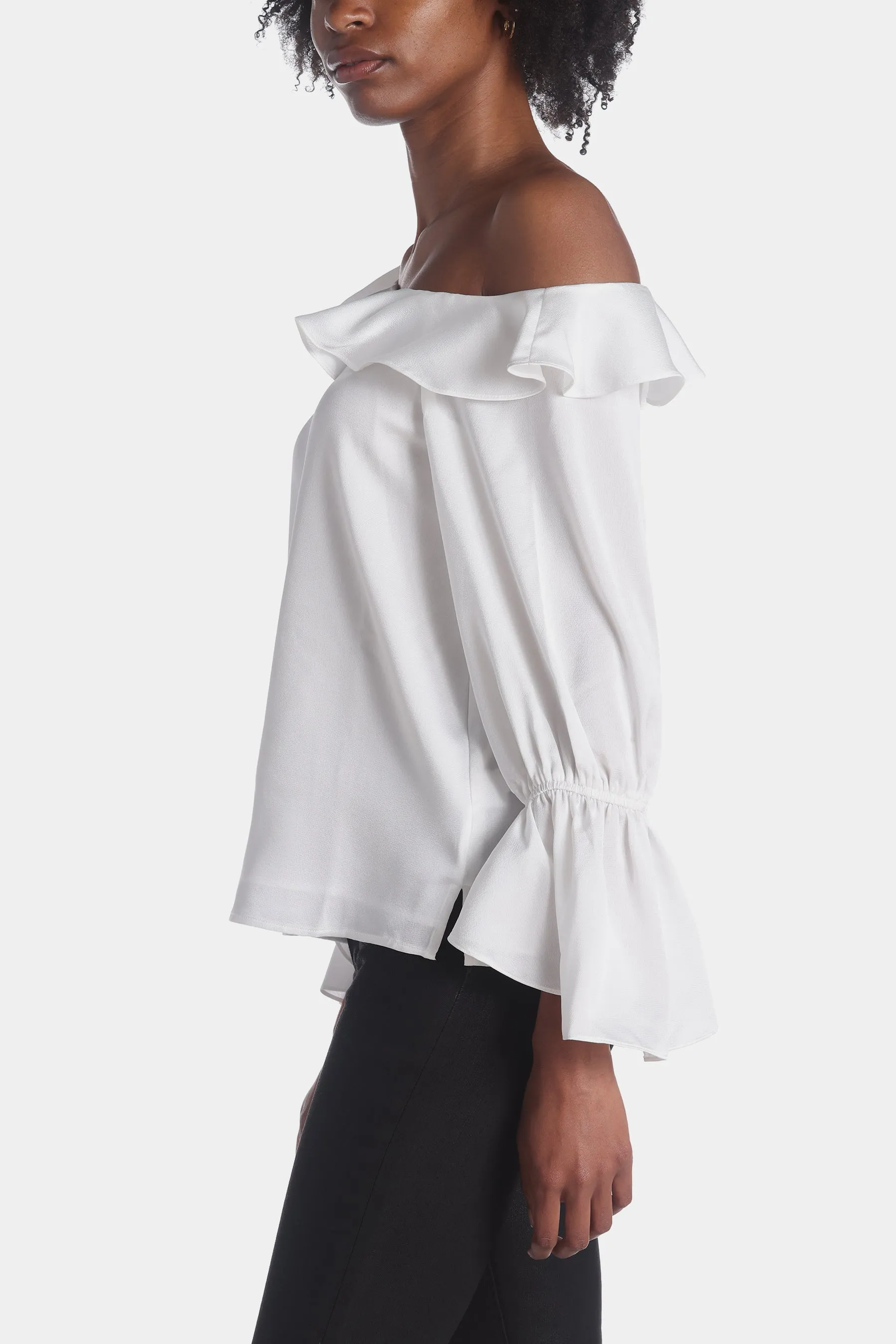 One Shoulder Blouse With Ruffle sold by Lord & Taylor product image thumbnail 3
