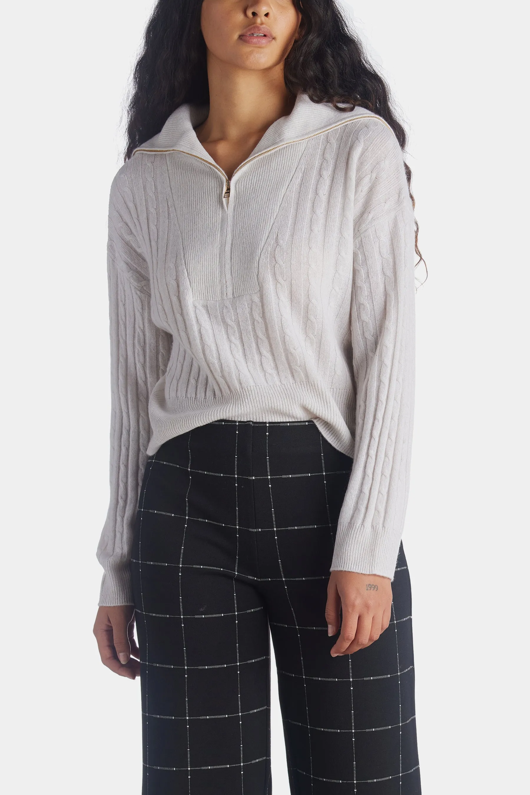 Cable Quarter Zip sold by Lord & Taylor product image thumbnail 5