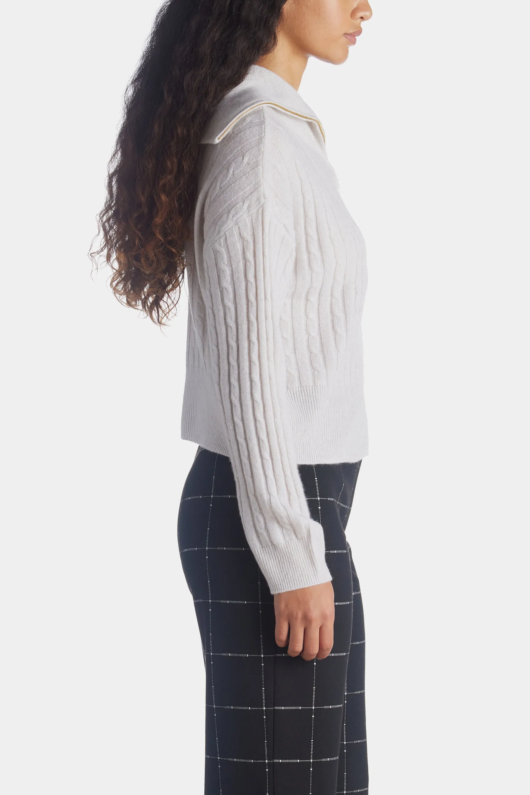 Cable Quarter Zip sold by Lord & Taylor product image thumbnail 3