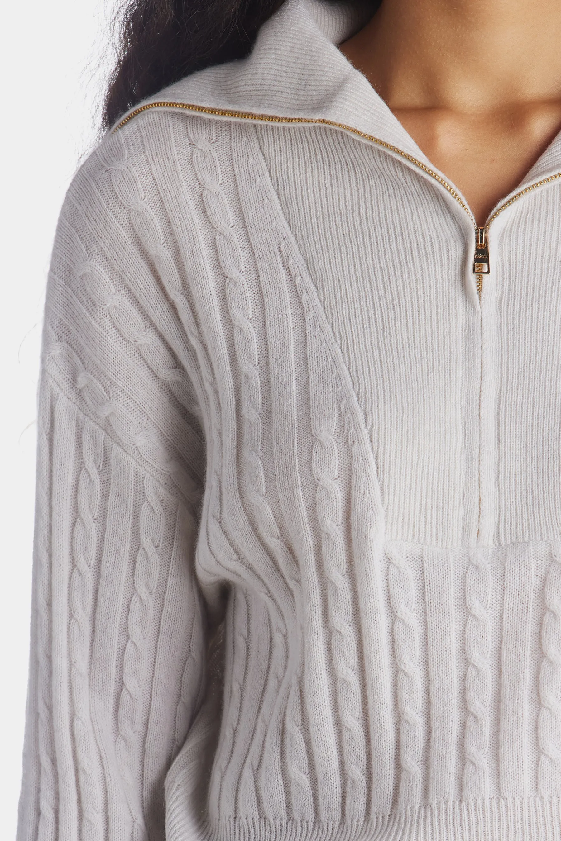 Cable Quarter Zip sold by Lord & Taylor product image thumbnail 4