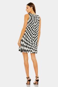 Sleeveless A-Line Sequin Checkered Mini Dress sold by Lord & Taylor