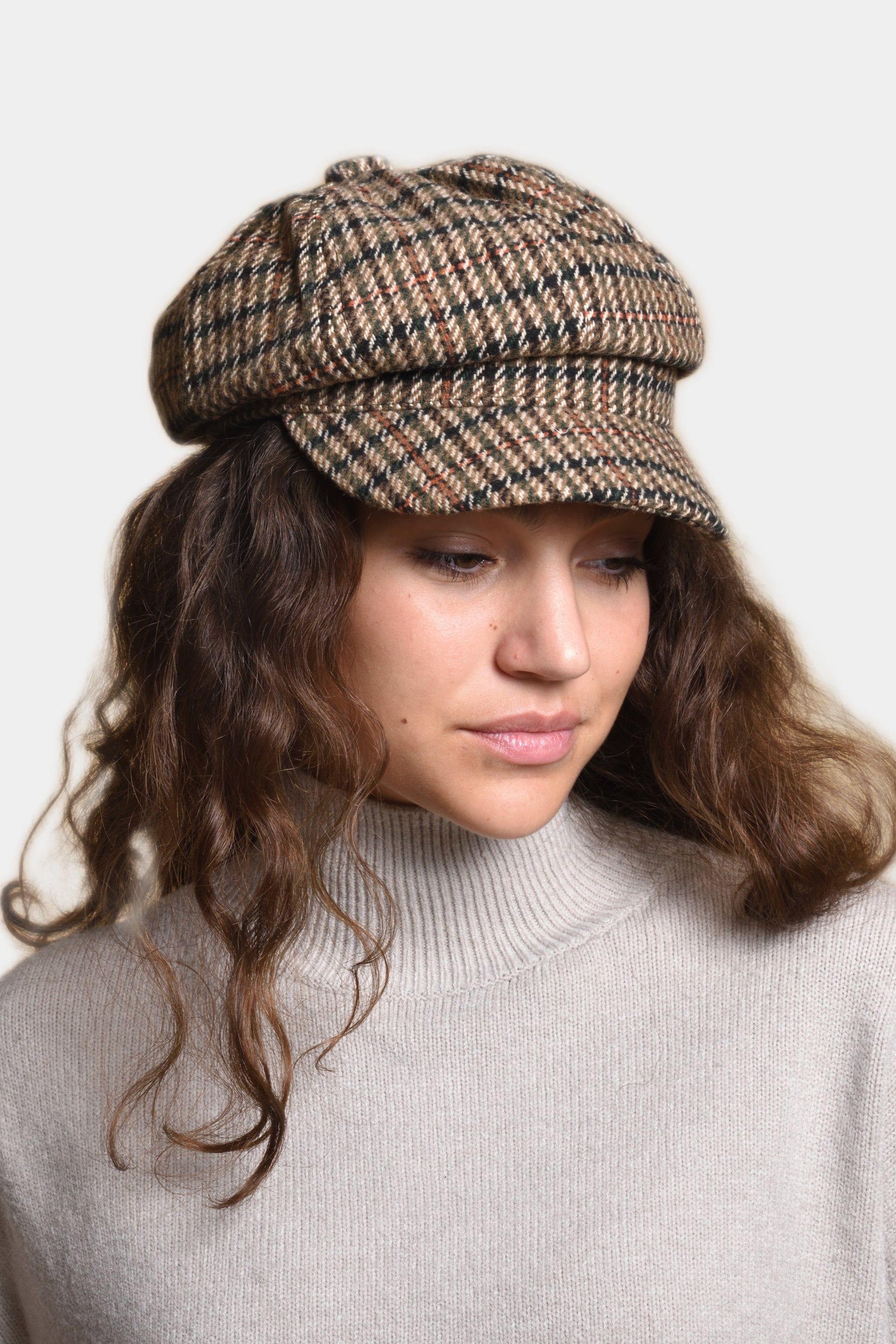 Herringbone Paperboy Hat sold by Lord & Taylor product image thumbnail 3