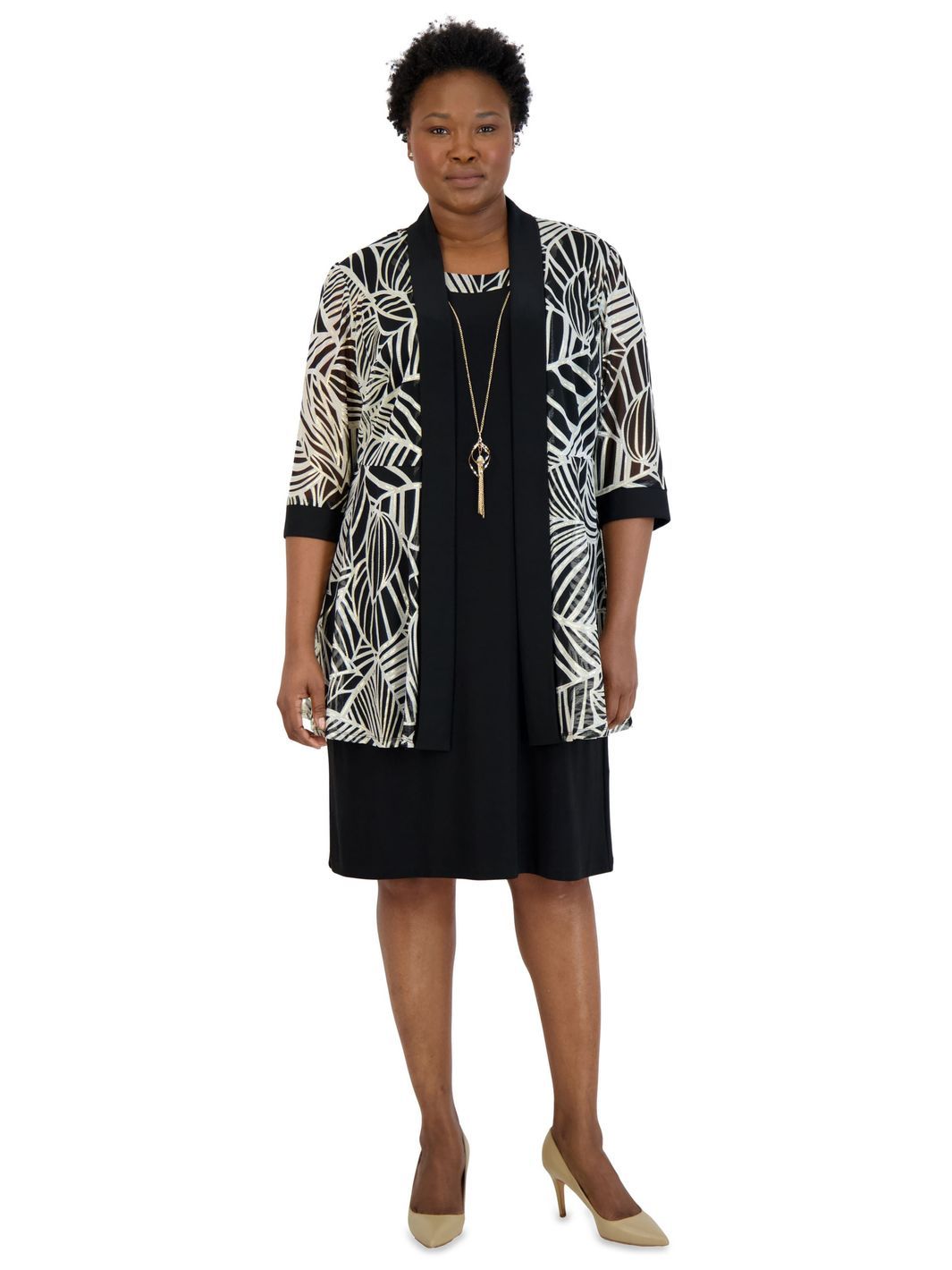 Two-Piece Printed Jacket and Dress Set sold by Lord & Taylor product image thumbnail 14