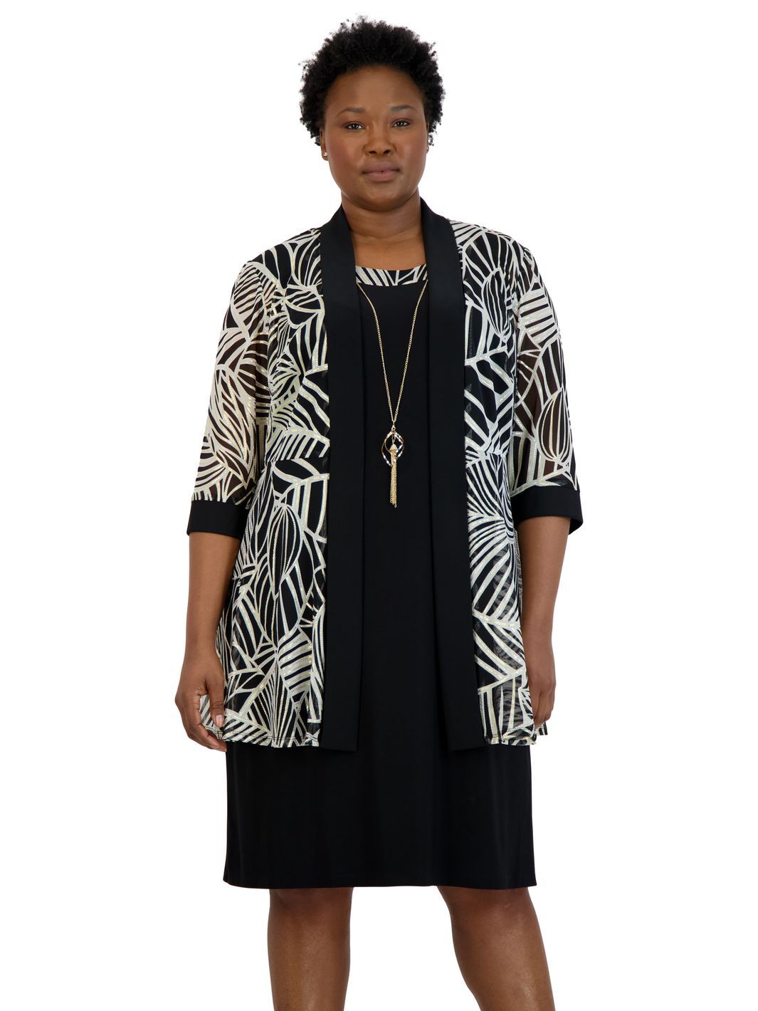 Two-Piece Printed Jacket and Dress Set sold by Lord & Taylor product image thumbnail 11