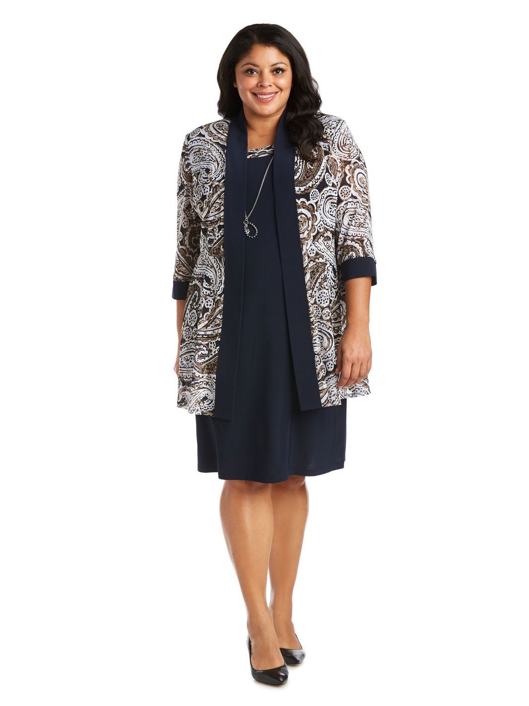 Two-Piece Printed Jacket and Dress Set sold by Lord & Taylor product image thumbnail 6