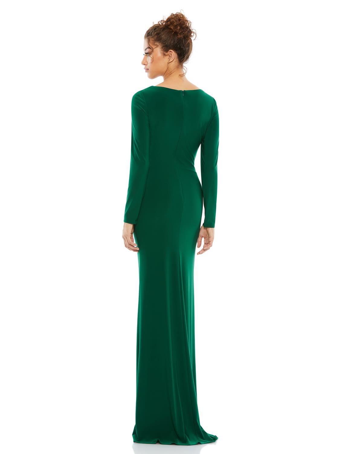 Faux Wrap Long Sleeve Column Gown sold by Lord & Taylor product image thumbnail 7