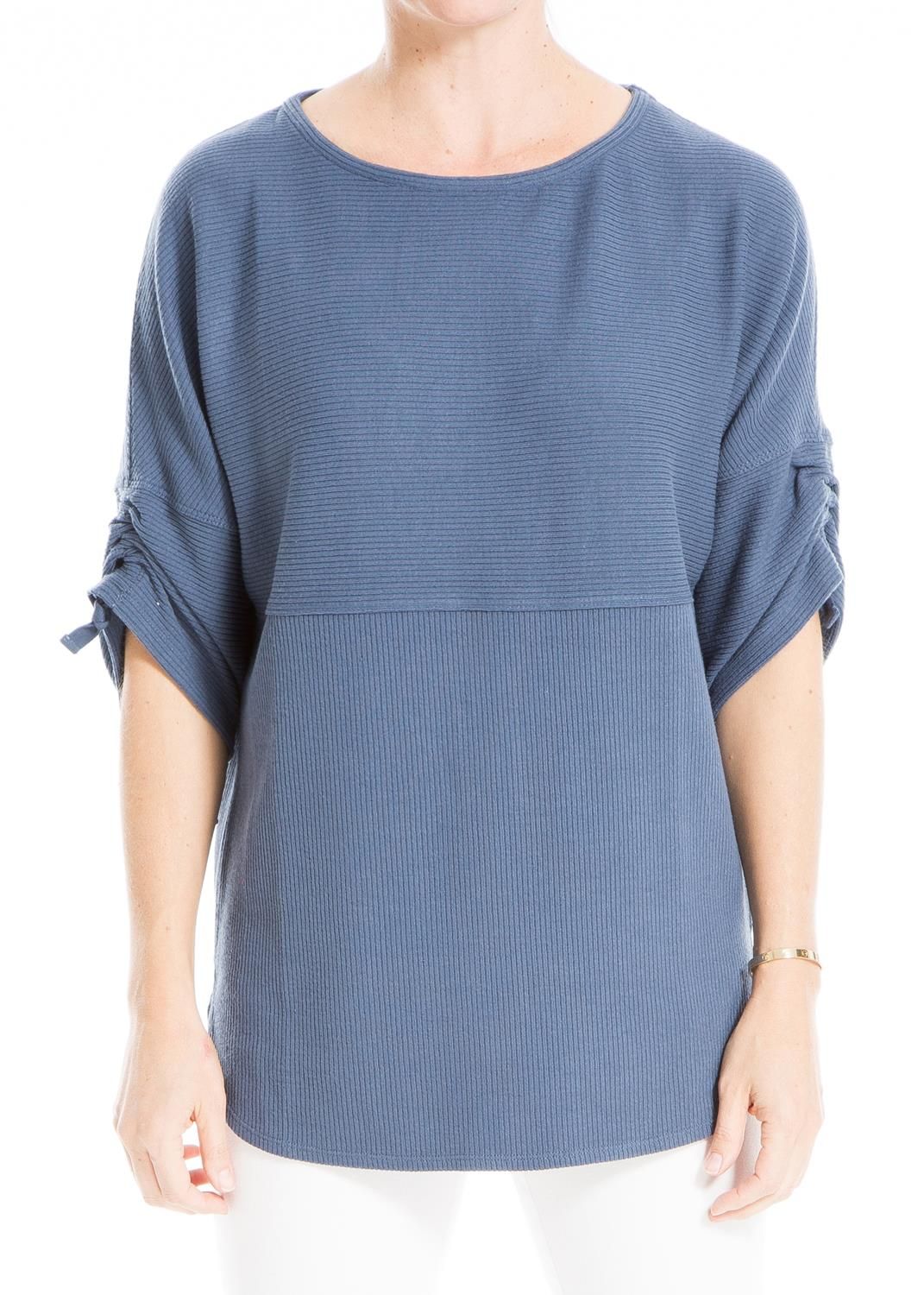Rib Rouched Sleeve Top sold by Lord & Taylor product image thumbnail 5
