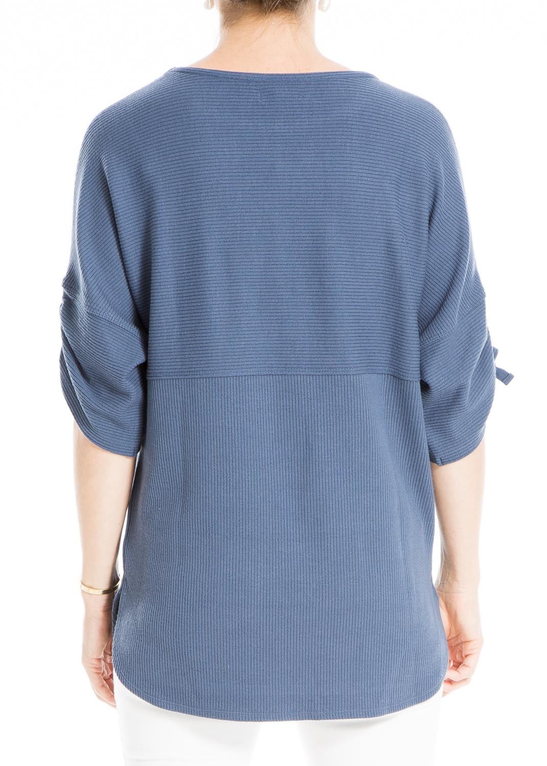 Rib Rouched Sleeve Top sold by Lord & Taylor product image thumbnail 3