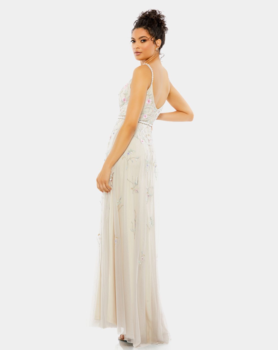 Embellished Sleeveless Wrap Over Gown sold by Lord & Taylor product image thumbnail 4