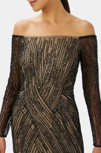 Beaded Off Shoulder Gown sold by Lord & Taylor