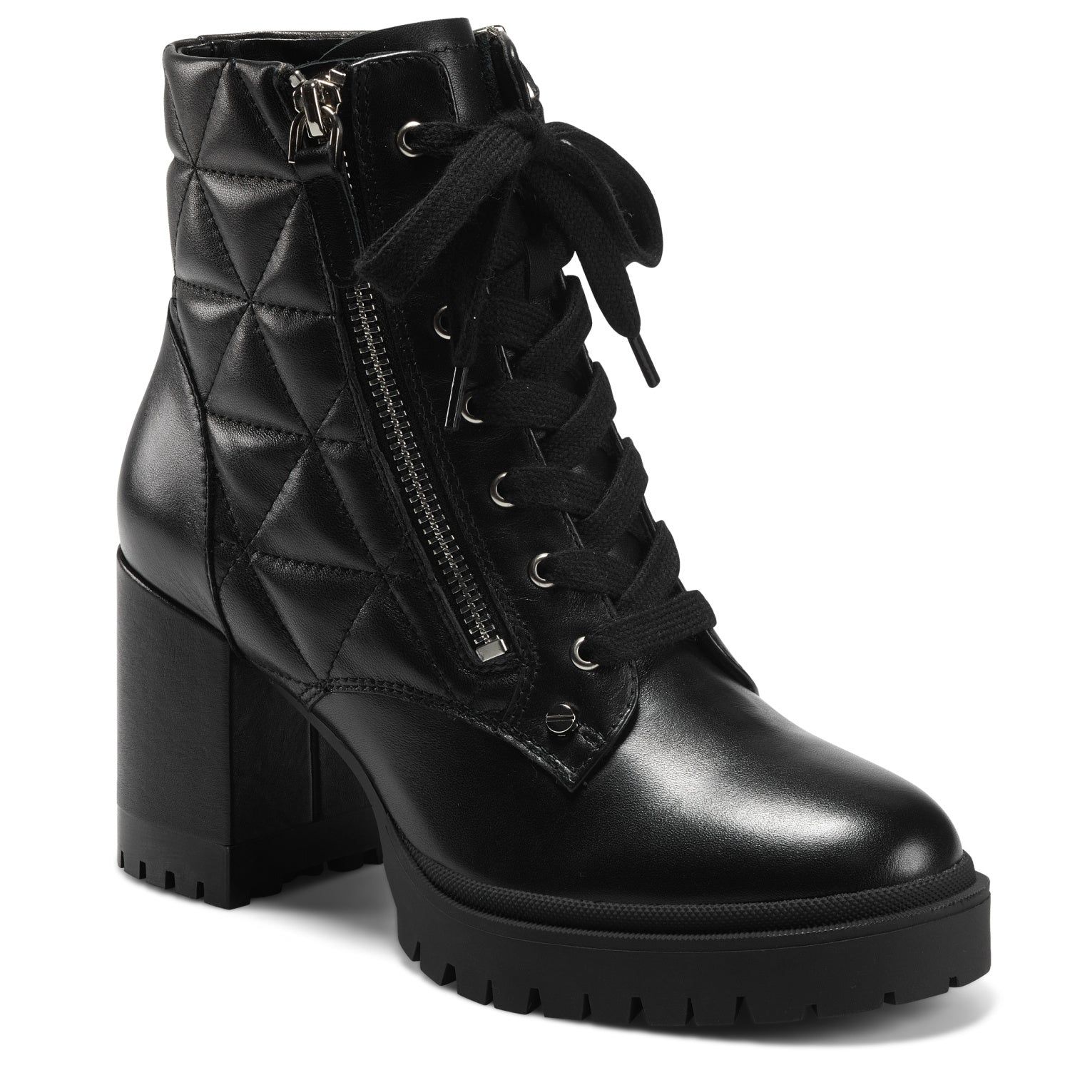 Essa Lug Heel Bootie sold by Lord & Taylor