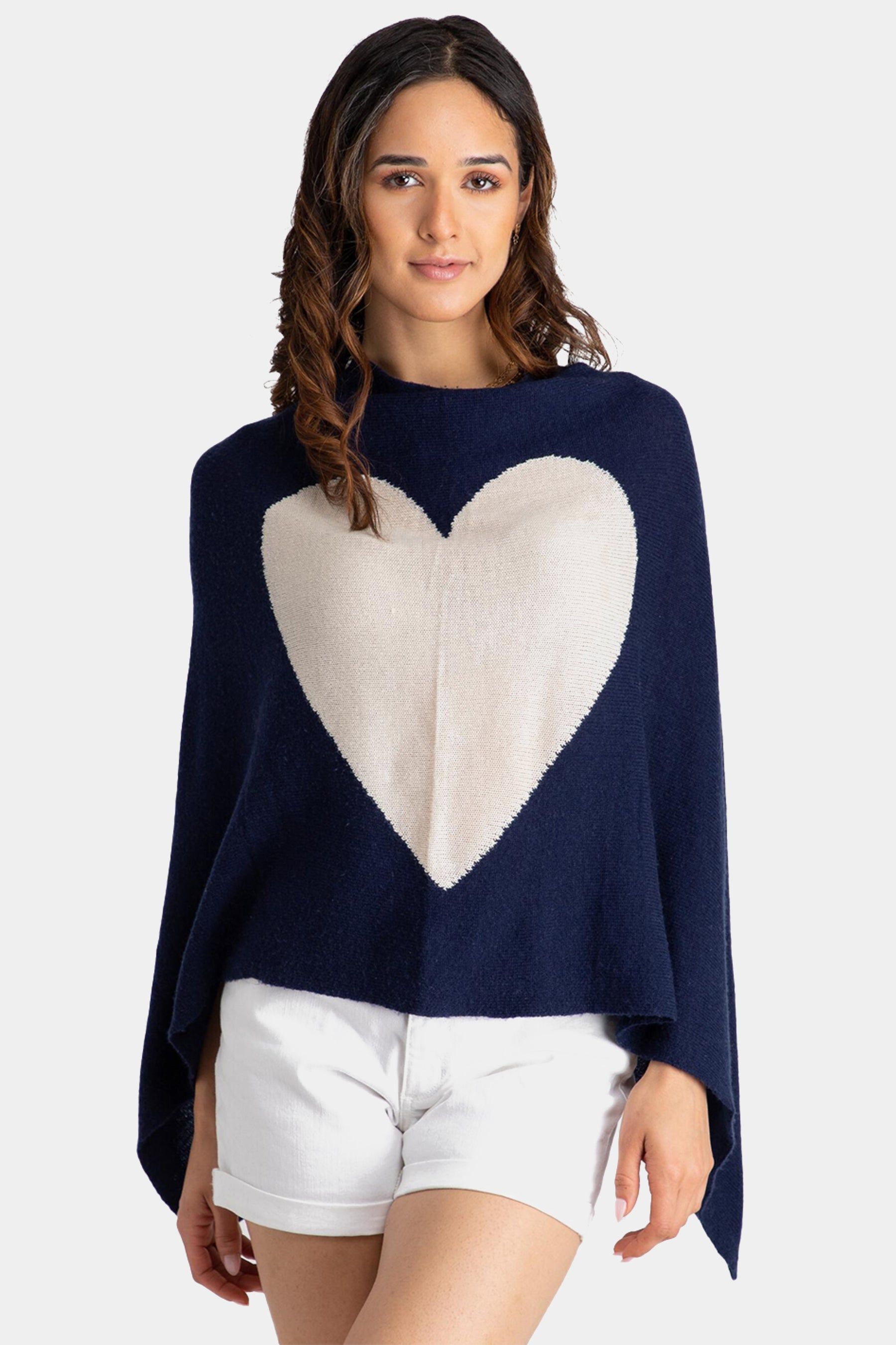 Cashmere Blend Heart Poncho sold by Lord & Taylor product image thumbnail 4