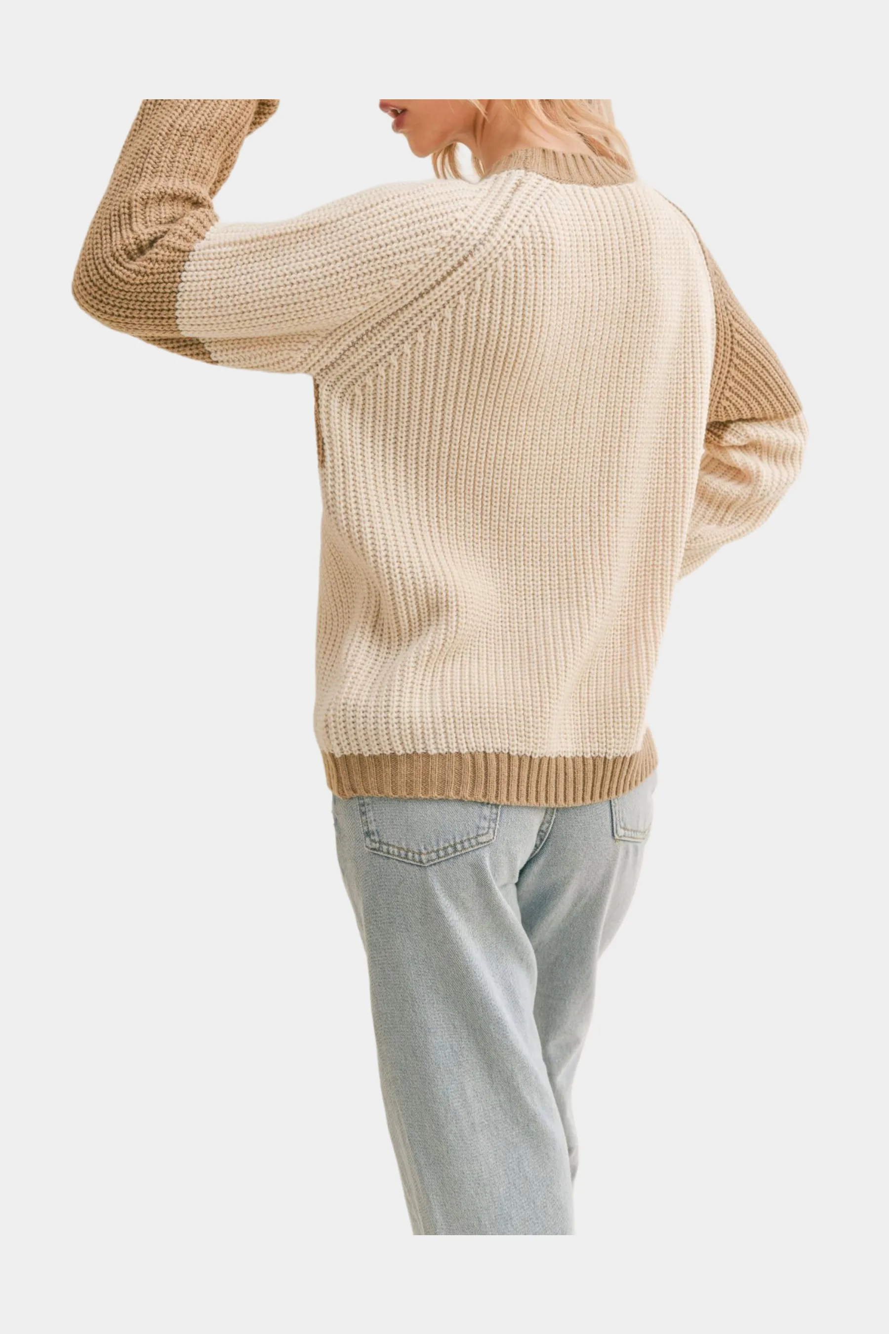 Joni Crew Neck Colorblock Sweater sold by Lord & Taylor product image thumbnail 2