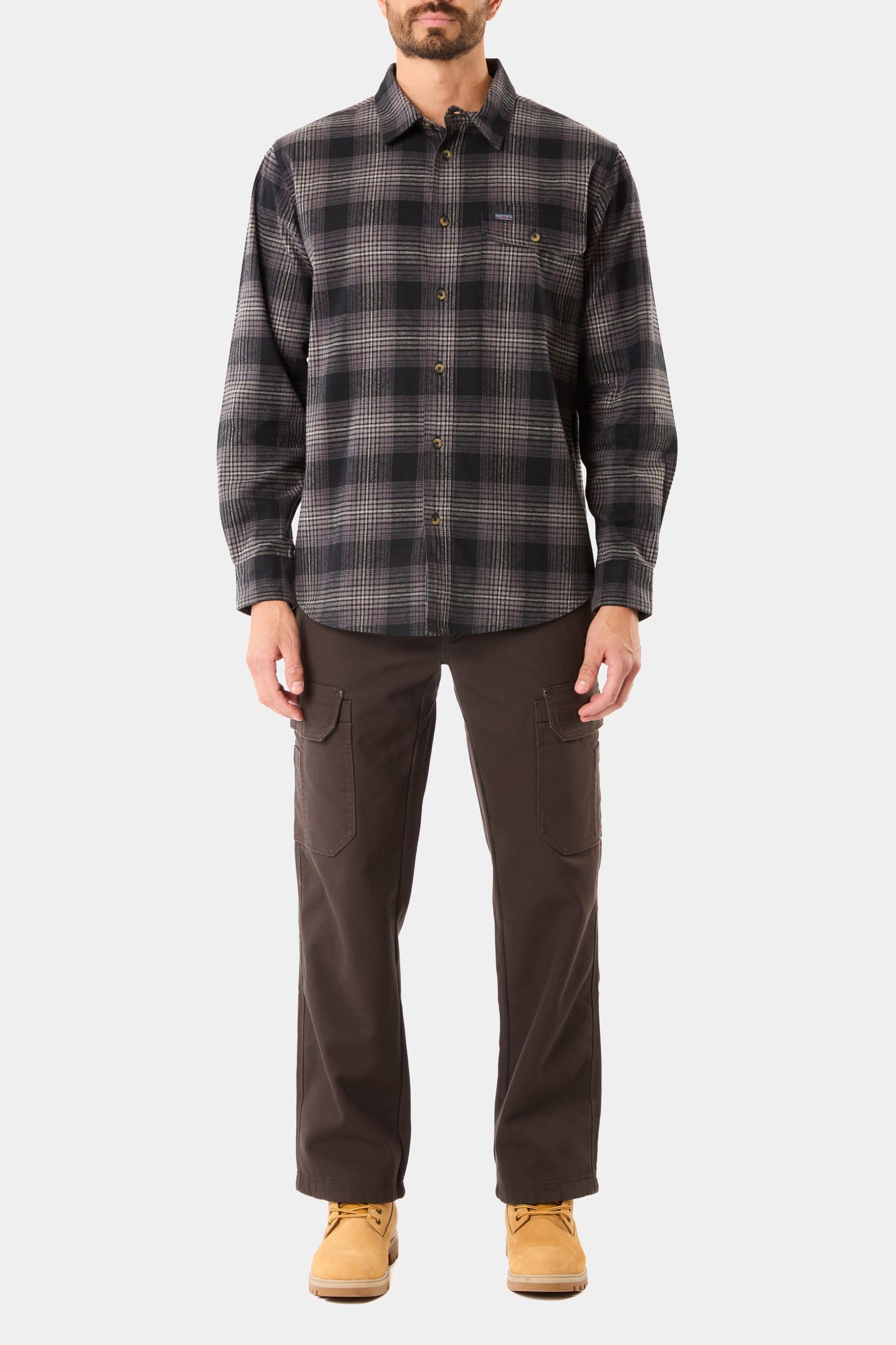 Plaid Pocket Flannel Button-Up Shirt sold by Lord & Taylor product image thumbnail 3