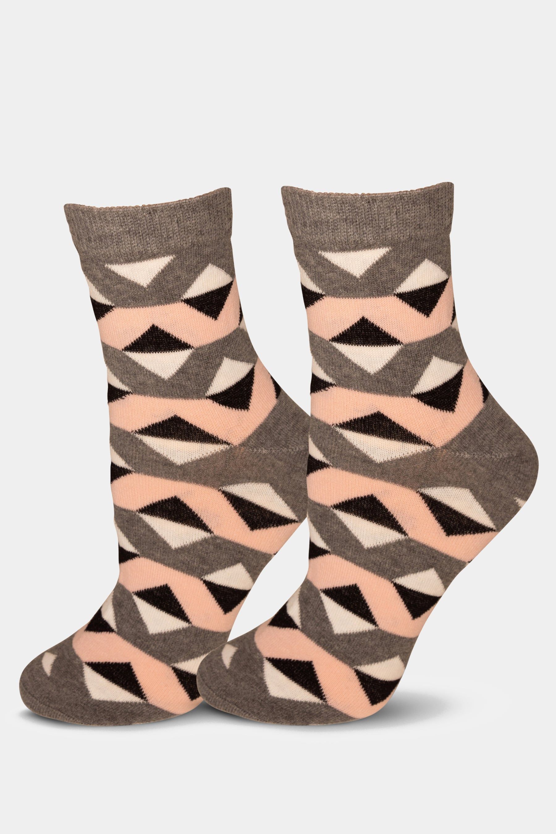 Zig-Zag Pattern Cotton Socks sold by Lord & Taylor
