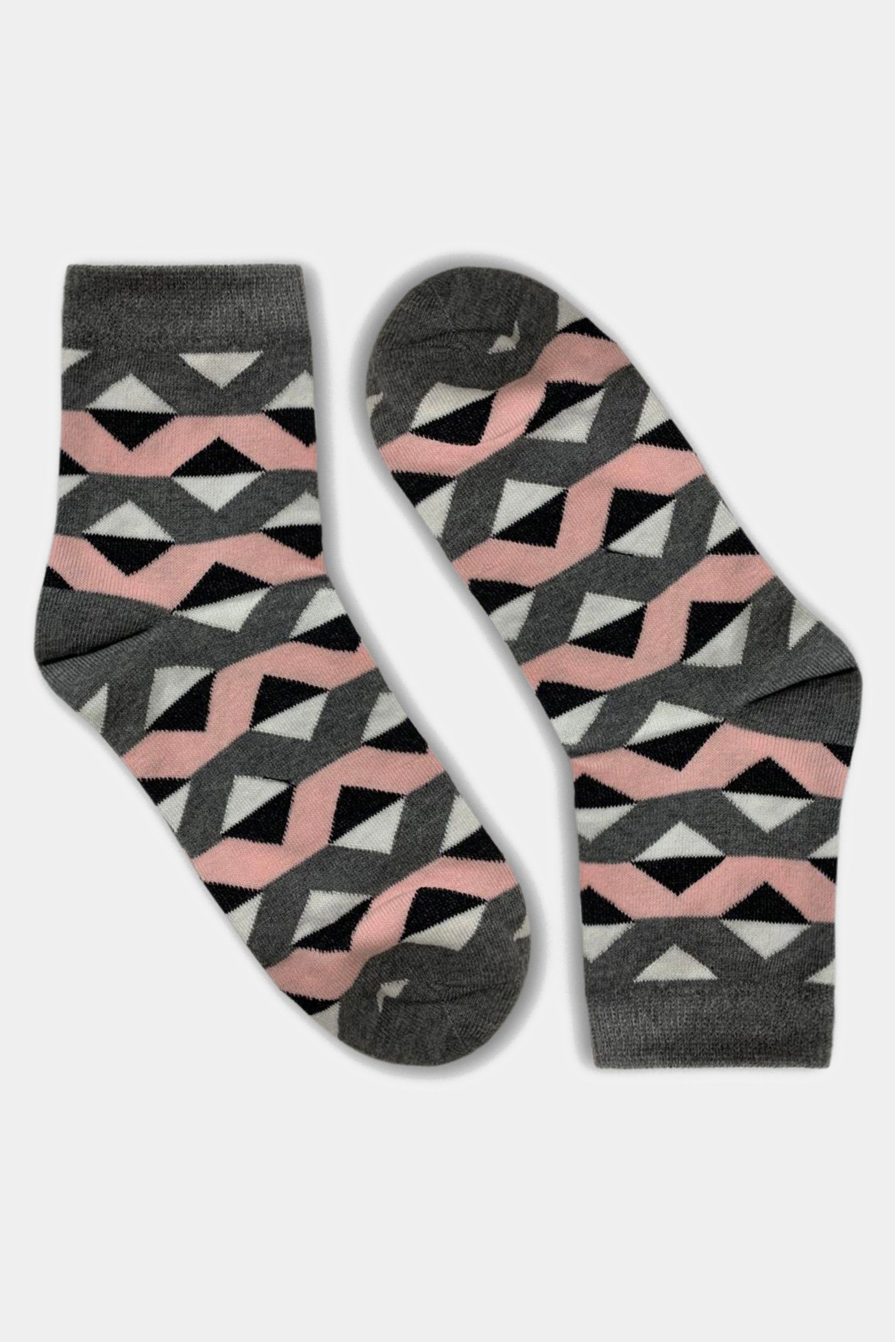 Zig-Zag Pattern Cotton Socks sold by Lord & Taylor product image thumbnail 3