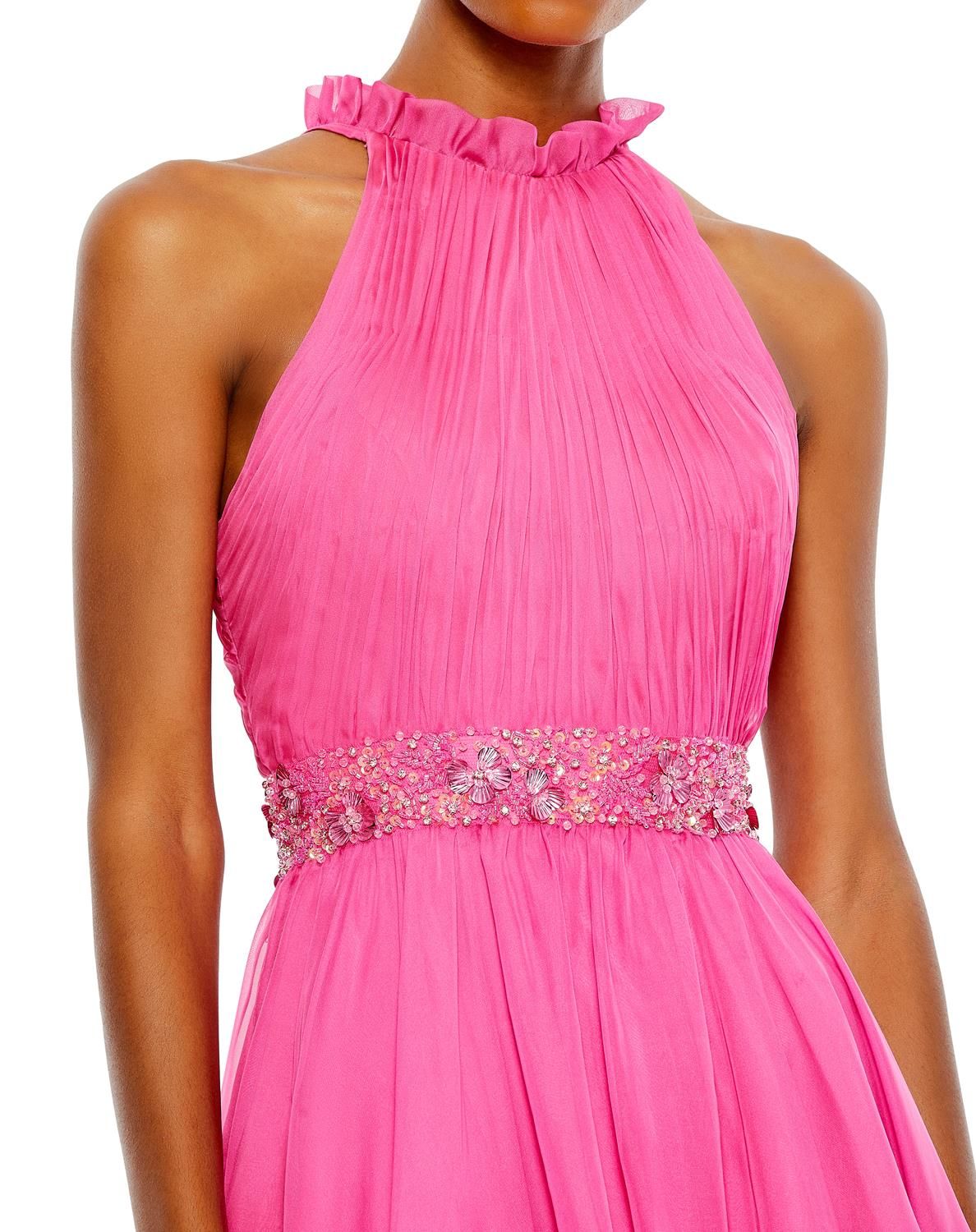 Halter Neck High Low Flowy Gown sold by Lord & Taylor product image thumbnail 9