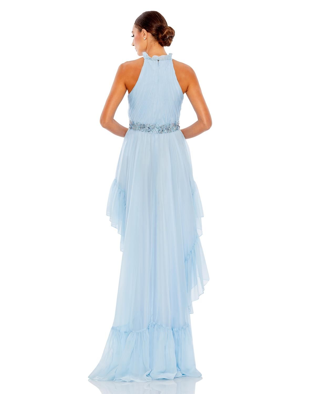Halter Neck High Low Flowy Gown sold by Lord & Taylor product image thumbnail 3
