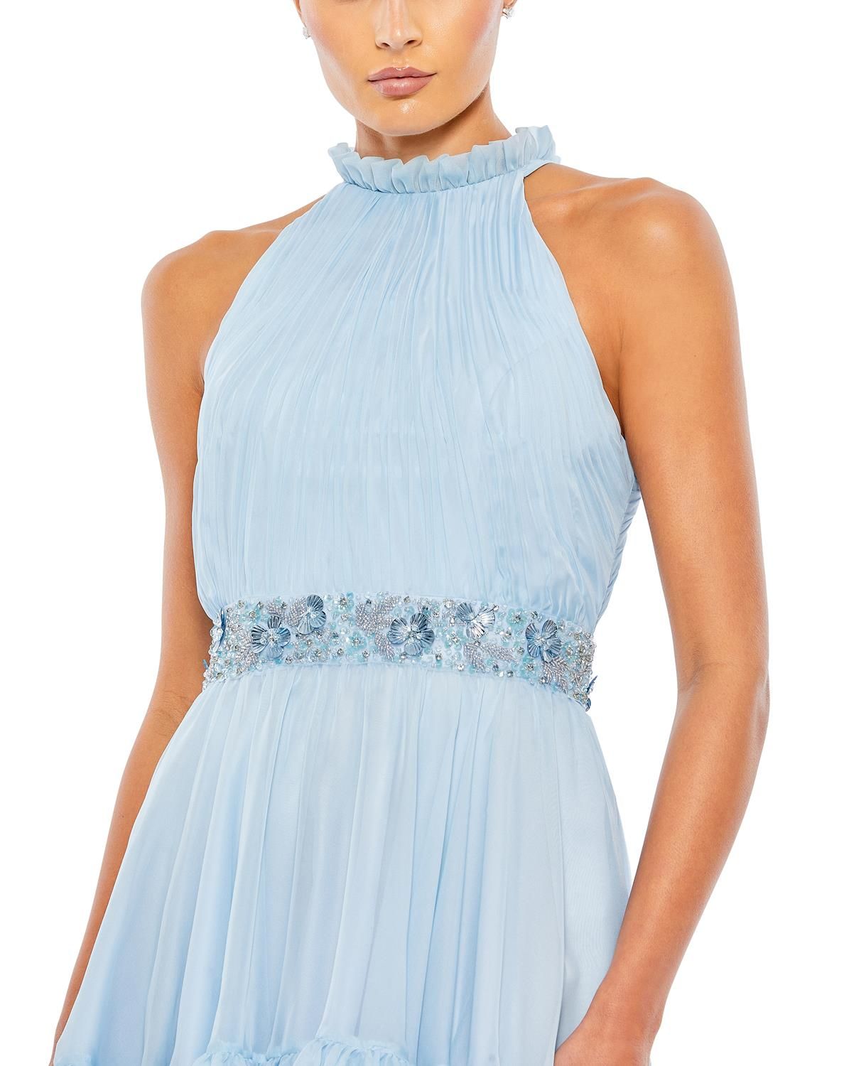 Halter Neck High Low Flowy Gown sold by Lord & Taylor product image thumbnail 4