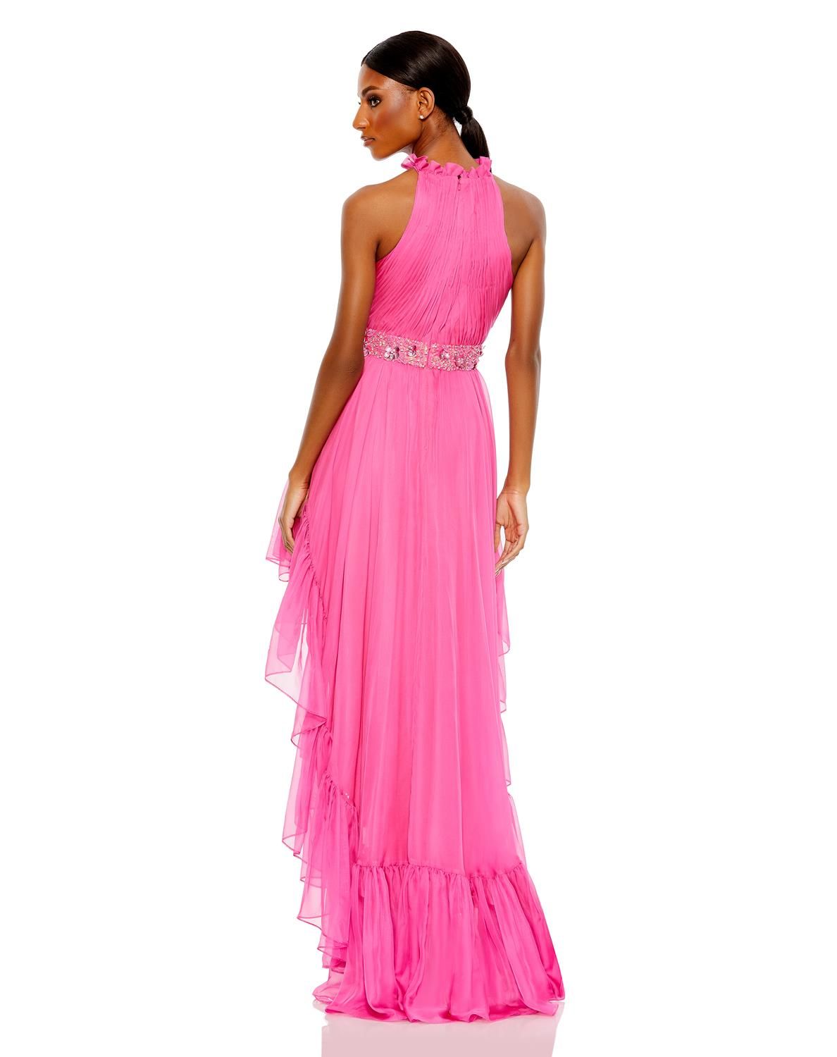 Halter Neck High Low Flowy Gown sold by Lord & Taylor product image thumbnail 8