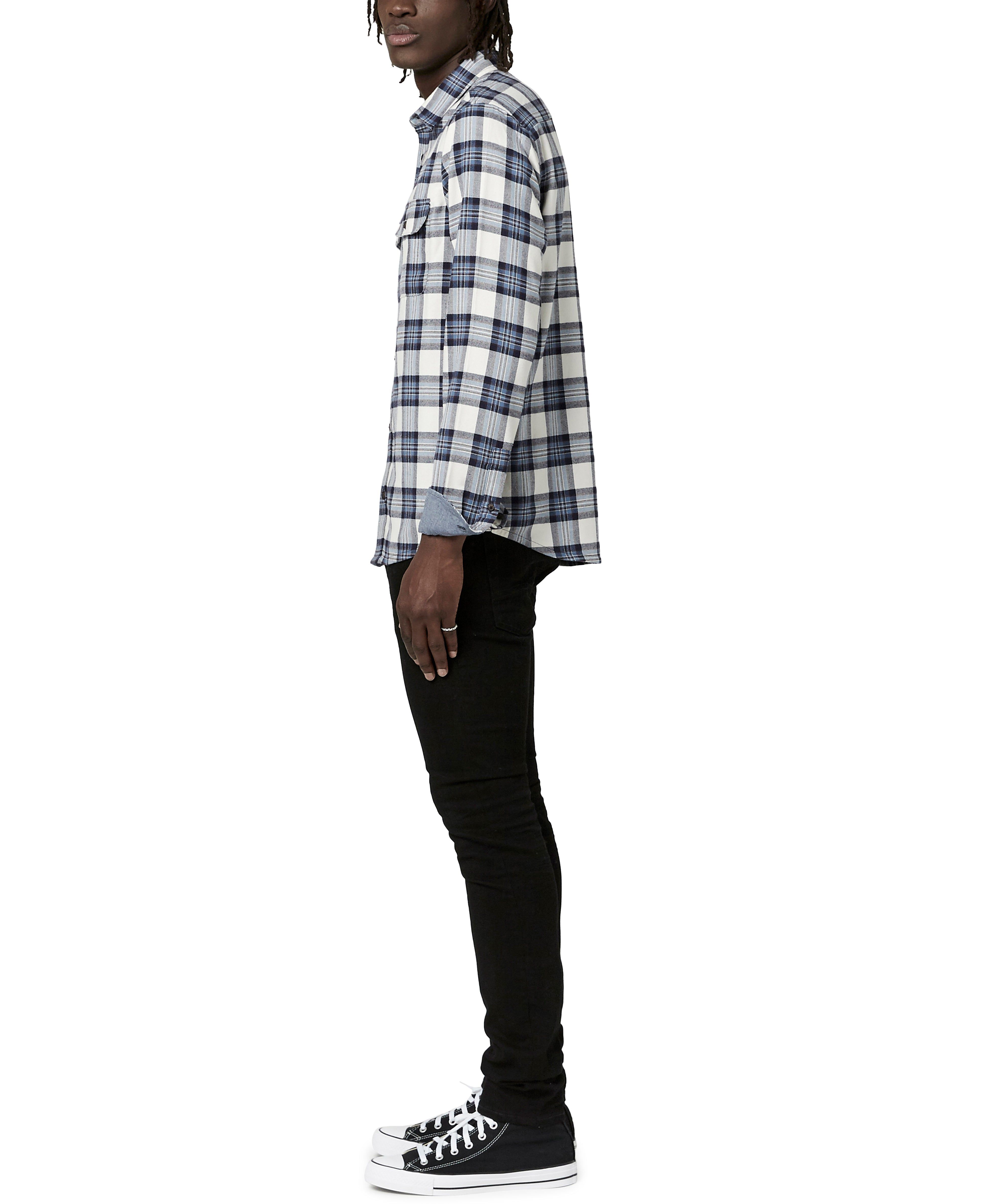 Twill Plaid Solif Shirt sold by Lord & Taylor product image thumbnail 5