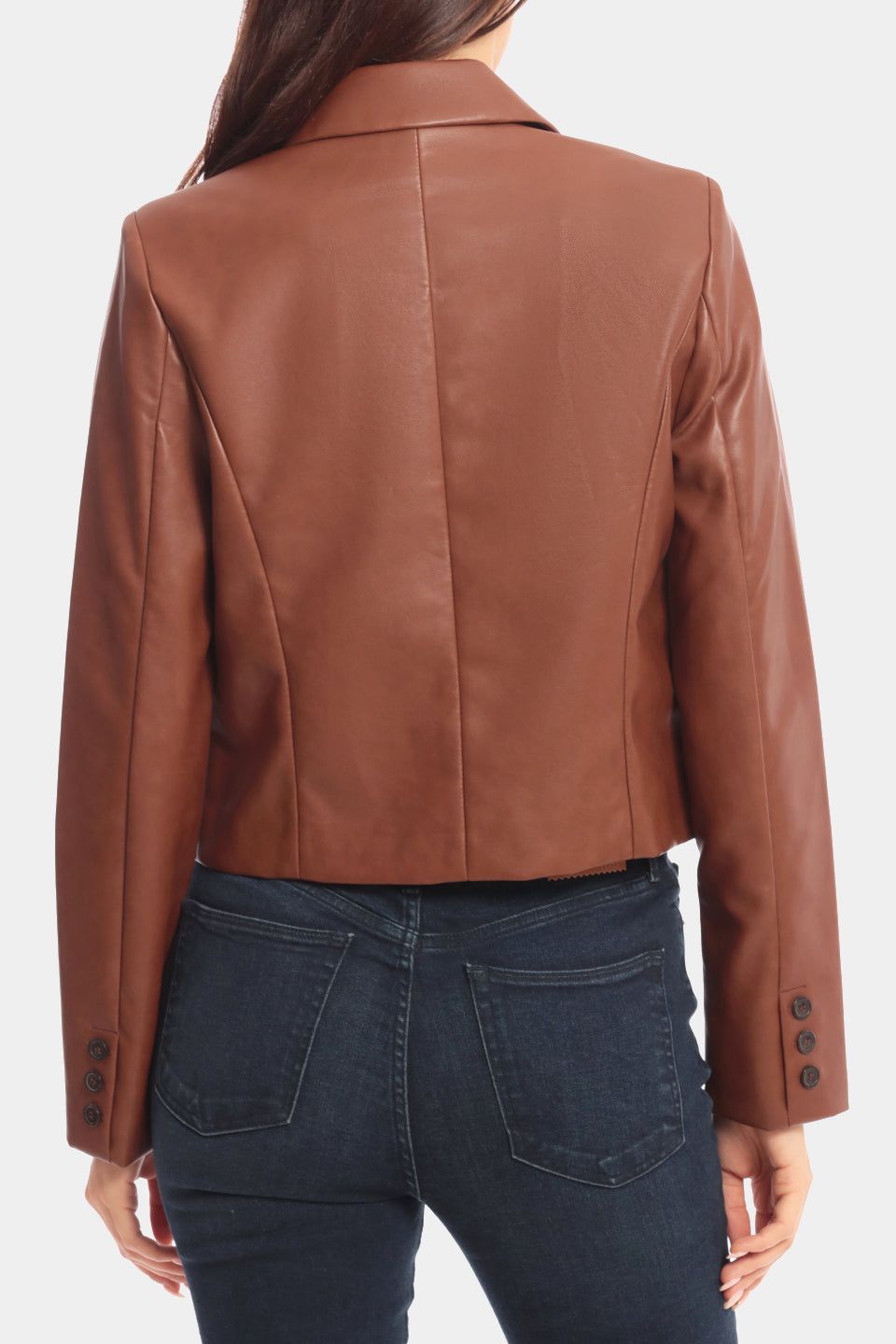 Faux Leather Cropped Blazer sold by Lord & Taylor product image thumbnail 5