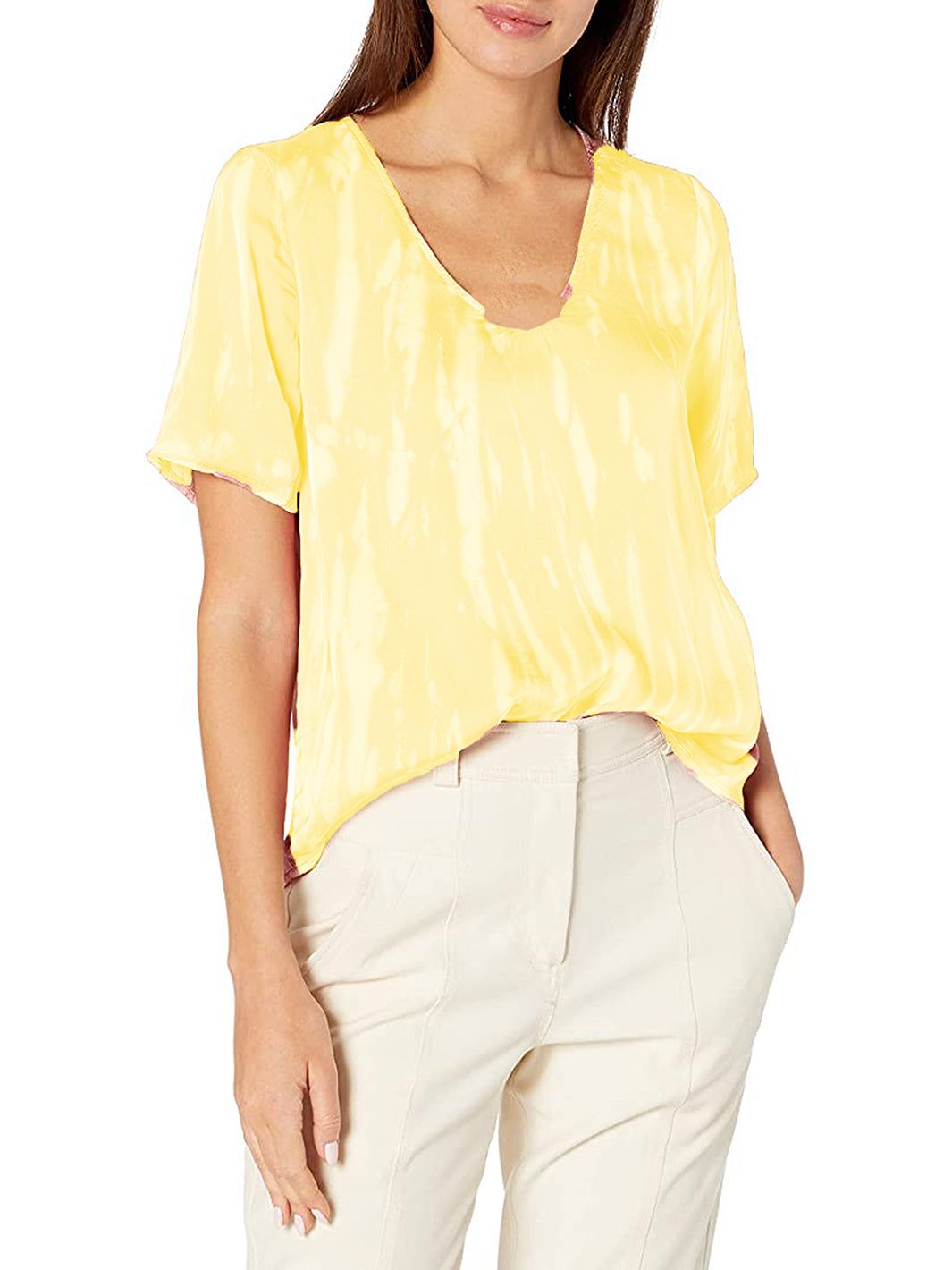 Tallulah Short Sleeve Woven Top sold by Lord & Taylor product image thumbnail 5