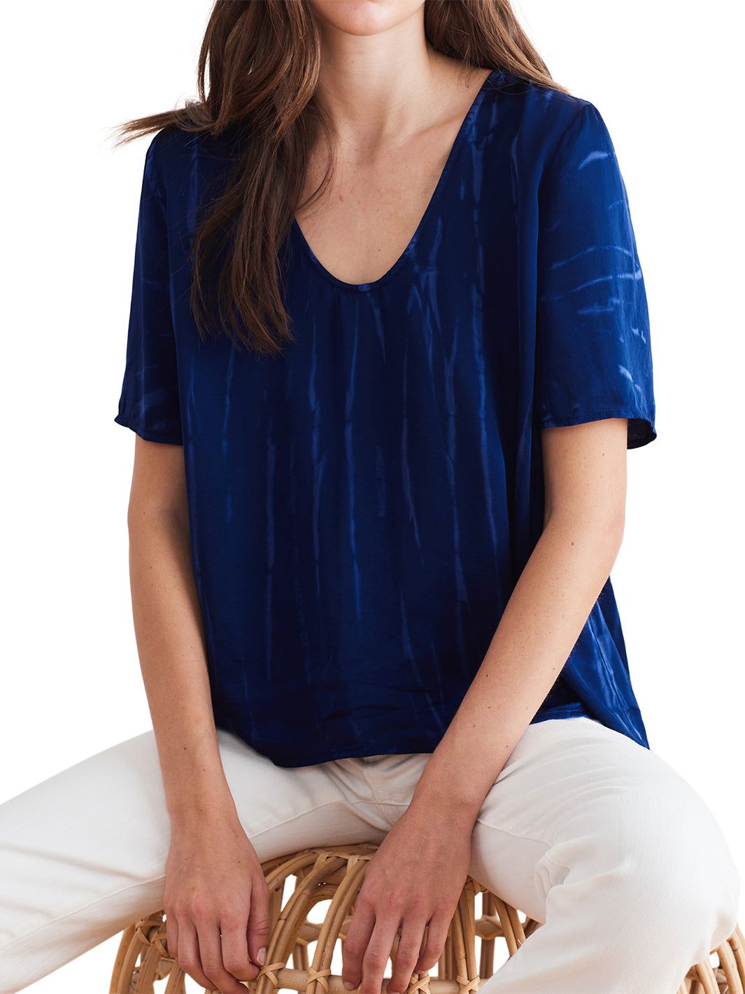 Tallulah Short Sleeve Woven Top sold by Lord & Taylor product image thumbnail 7