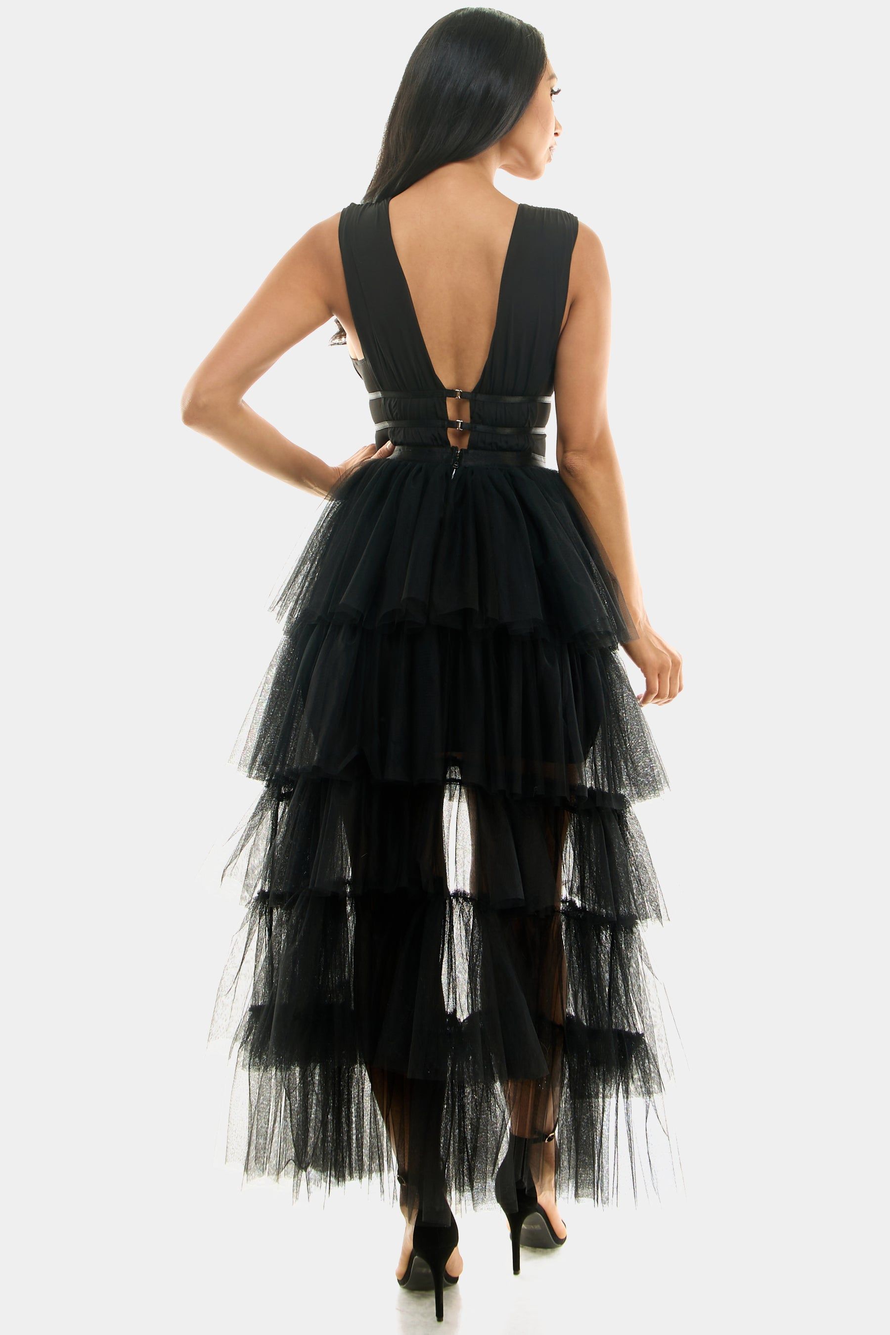 Tiered High Low Gown sold by Lord & Taylor product image thumbnail 3