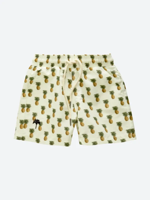 Boys Pineapple Print Swim Trunks sold by Lord & Taylor