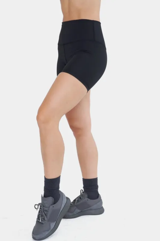 Aerobics High-Rise Yoga Shorts sold by Lord & Taylor