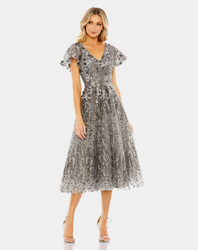 Embellished Butterfly Fit and Flare Dress sold by Lord & Taylor