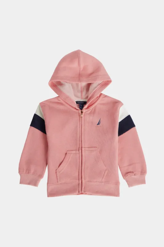 Girls Colorblock Zip Up Hoodie sold by Lord & Taylor