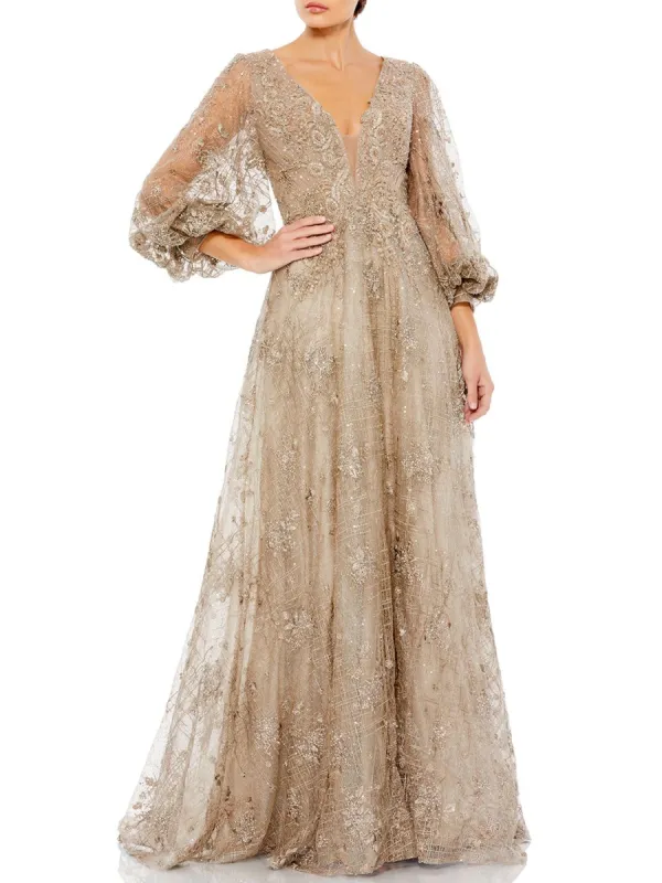 Bishop Sleeve A-Line Gown sold by Lord & Taylor