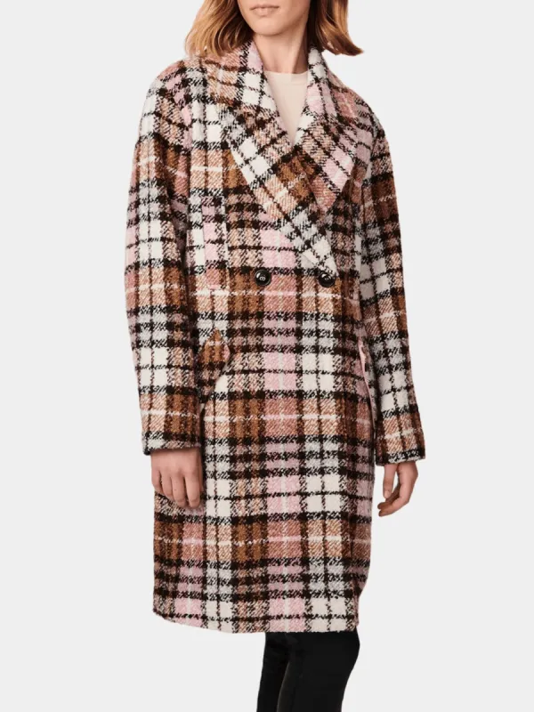 Plaid Wool Double Breasted Coat sold by Lord & Taylor