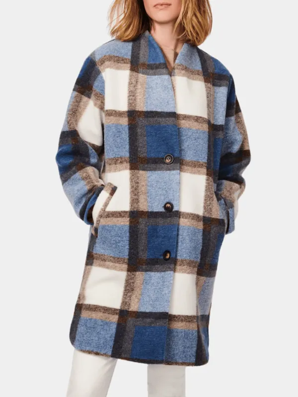 Plaid Wool Long Coat sold by Lord & Taylor