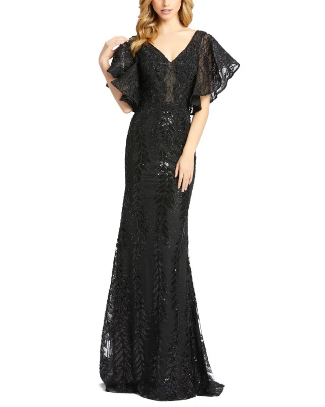 Flutter Sleeve Gown sold by Lord & Taylor
