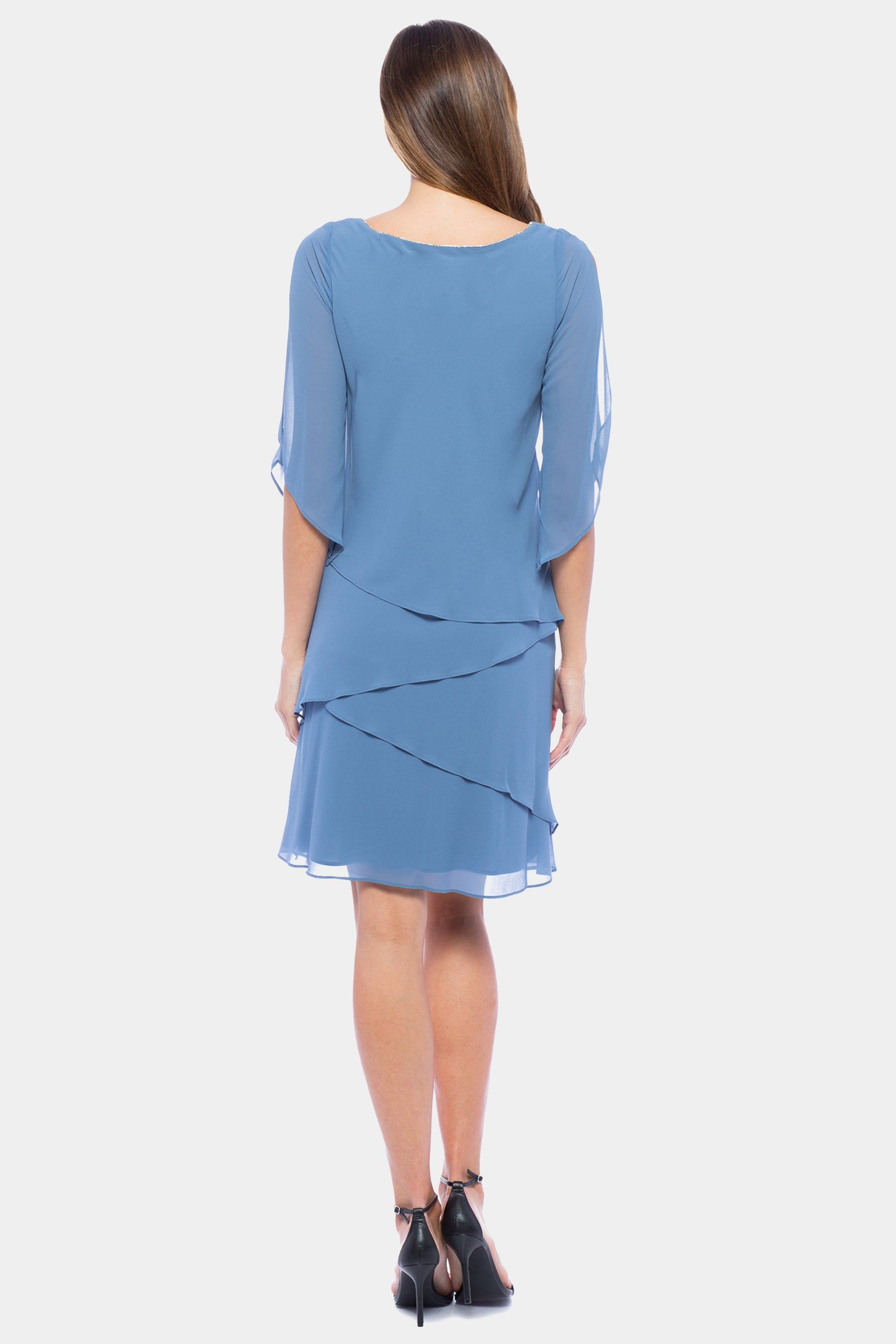 Marina Tiered Short Dress sold by Lord & Taylor product image thumbnail 5